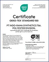 OEKO-TEX Certificate Recycled Polyester